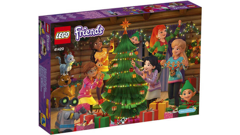 LEGO Friends adventskalender achterkant