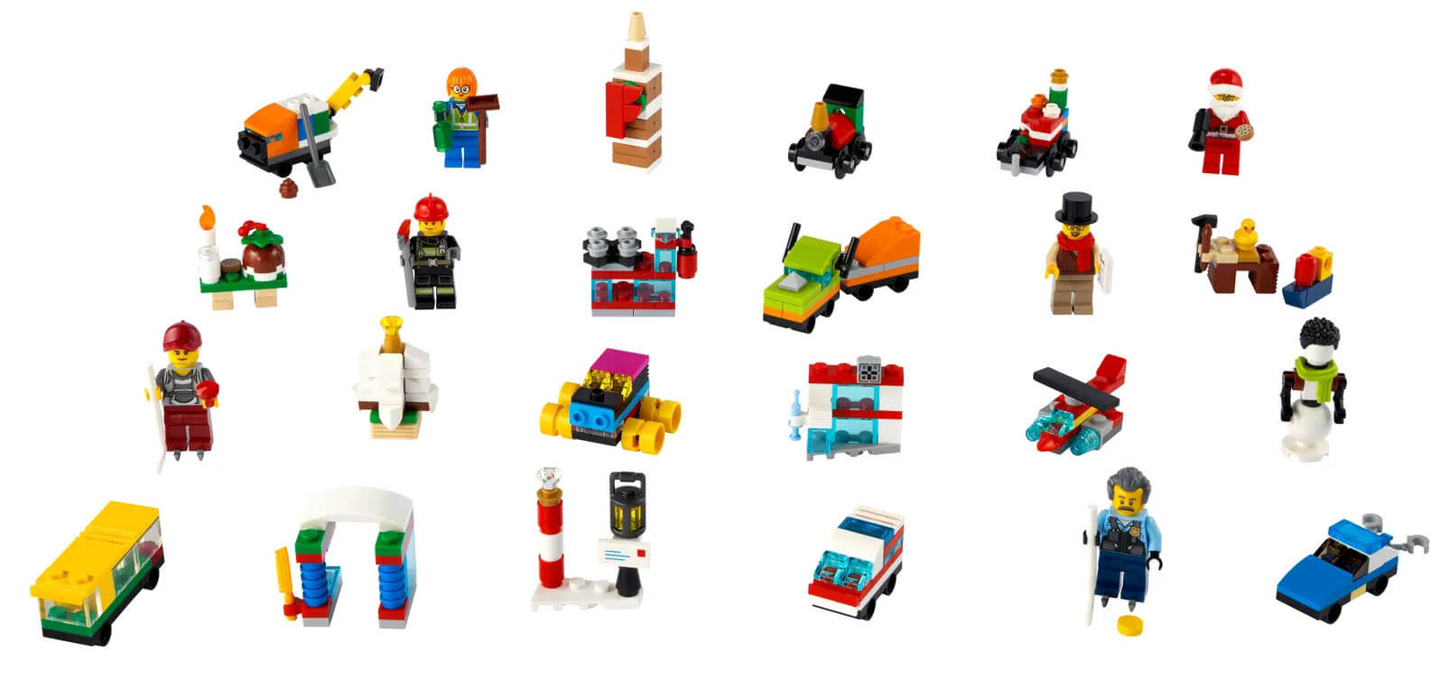 LEGO City adventskalender 2021 inhoud