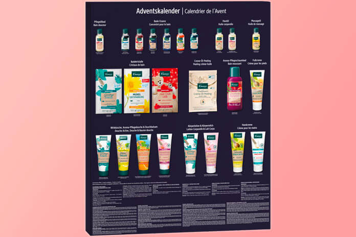 Adventskalender Kneipp 2023 inhoud