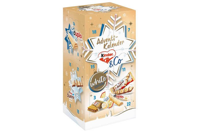Witte Kinder chocolade adventskalender