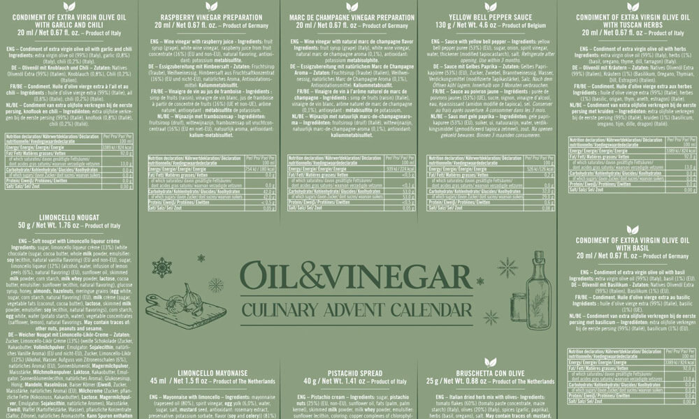 Adventskalender Oil & Vinegar producten