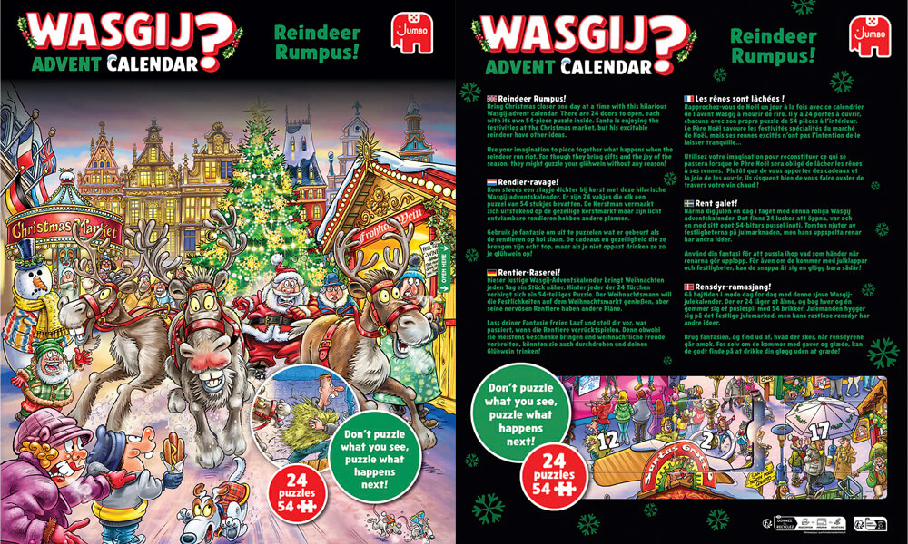 Adventskalender Wasgij voor achter