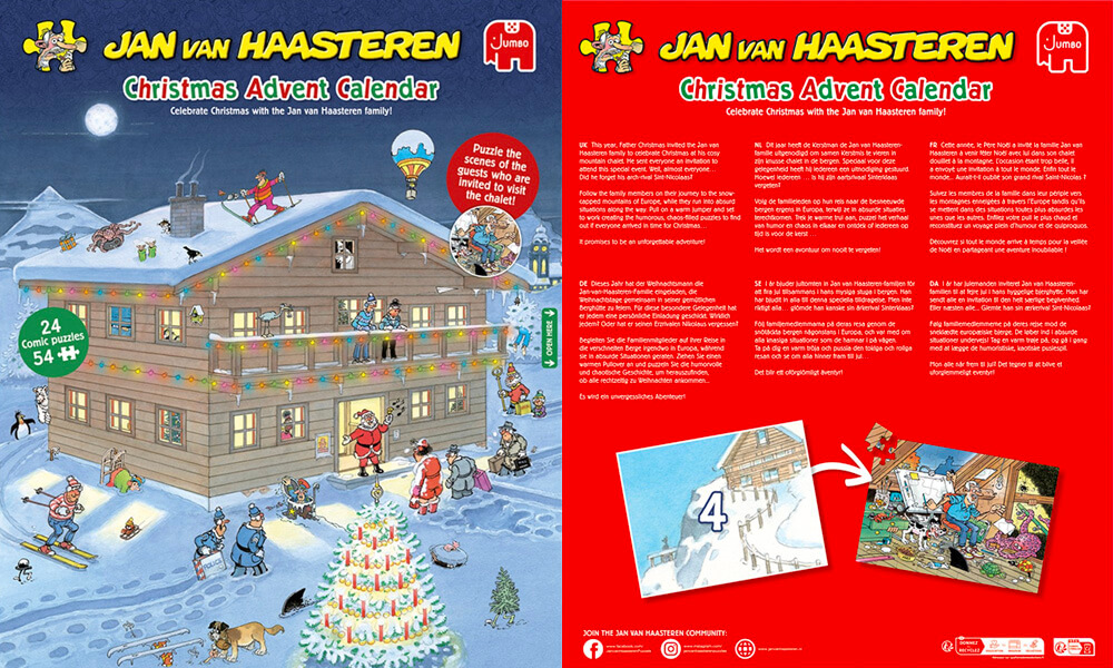 Jan van Haasteren adventskalender inhoud