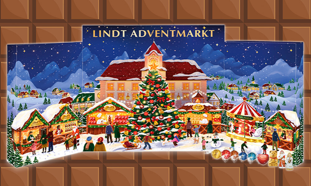 Lindt kerstmarkt XL adventskalender 2025