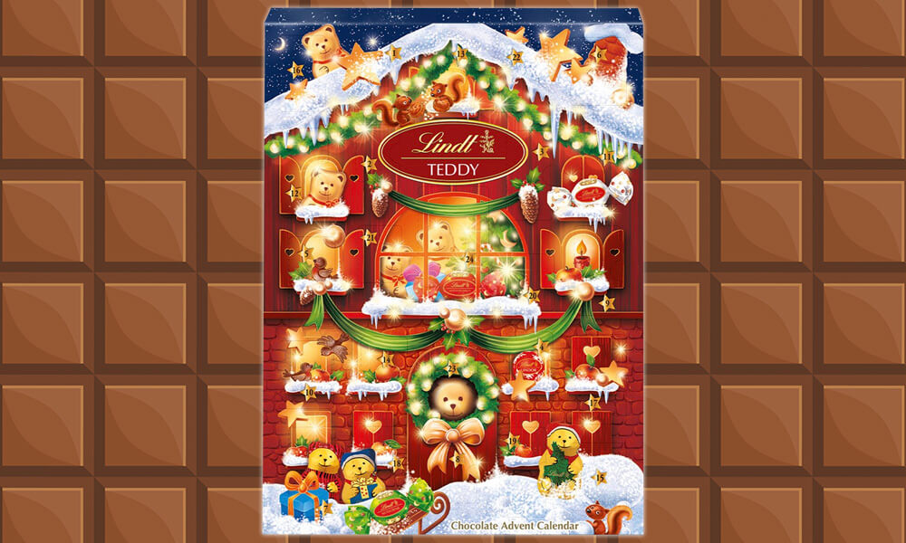 Lindt Teddy adventskalender 2025